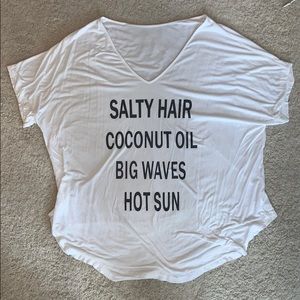 Beach Coverup with Words